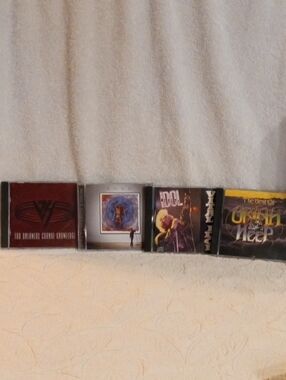 Various Rock Compilation CDs - Black and Multicolor Covers
